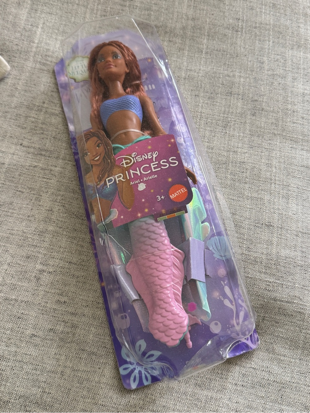 Disney Princess Little Mermaid Ariel w tail new in damaged box African American